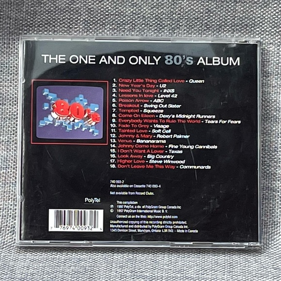 The One And Only 80s Album Audio CD Music Album - Picture 2 of 8